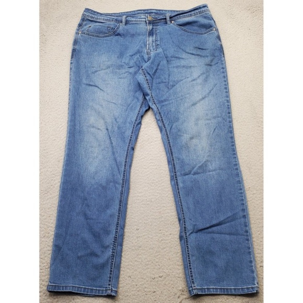 Buffalo‎ David Bitton Axel Straight Jeans Mens 38x32 Blue Denim Stretch Slim Fit
